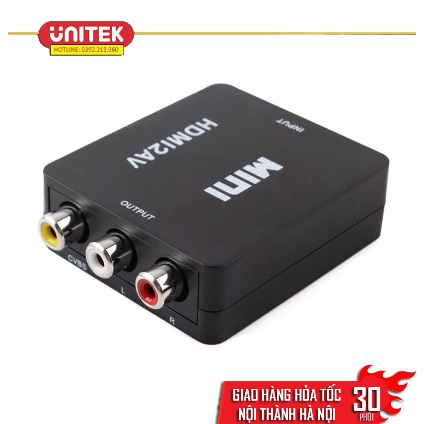 Bộ chuyển đổi tín hiệu từ HDMI sang AV Mini (Đen)