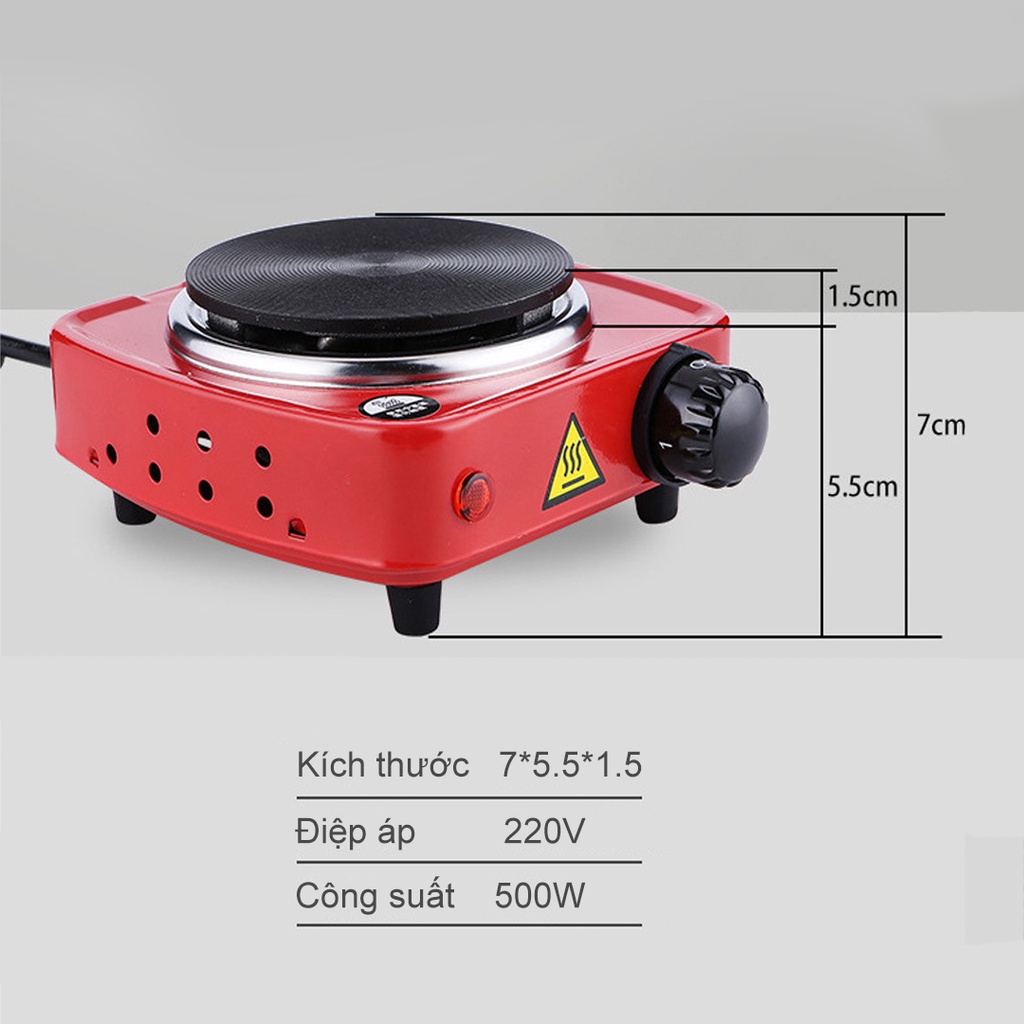Bếp điện mini 500W dùng cho Moka Pot | Không kén nồi