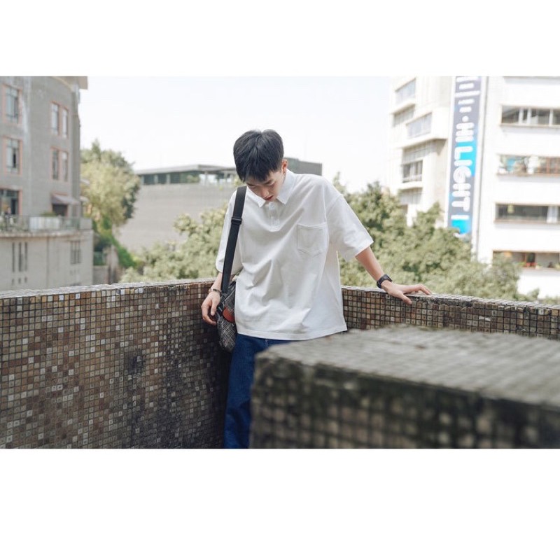 Áo polo nam nữ dáng siêu rộng  - áo thun có cổ form to bigsize - A1- trẻ trung - phong cách bụi-A1 | BigBuy360 - bigbuy360.vn