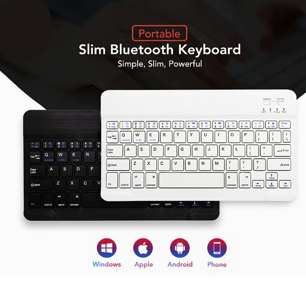 Bàn phím không dây Bàn phím Bluetooth mini cho máy tính bảng Máy tính xách tay Bàn phím có thể sạc lại cho Windows iOS | BigBuy360 - bigbuy360.vn