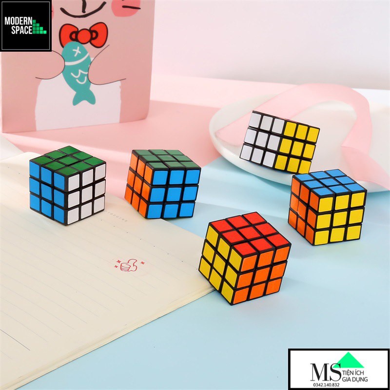 Rubik 3x3 Khối Lập Phương, Tặng Kèm Rubik 3x3 Mini Rubic Ma Thuật 3 Tầng