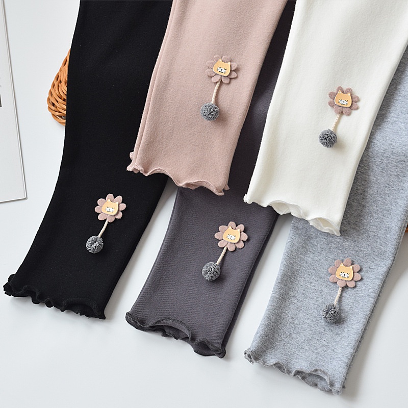 Quần Legging Cotton Dài Xuân Thu Mới Cho Bé Gái