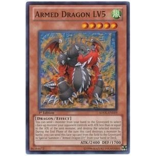Thẻ bài Yugioh - TCG - Armed Dragon LV5 / SDDL-EN019'
