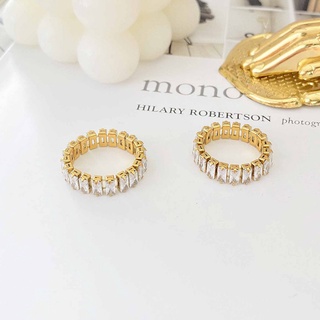 Nhẫn Nữ Đính Pha Lê Sang Trọng Titan Ko Đen TT 4200