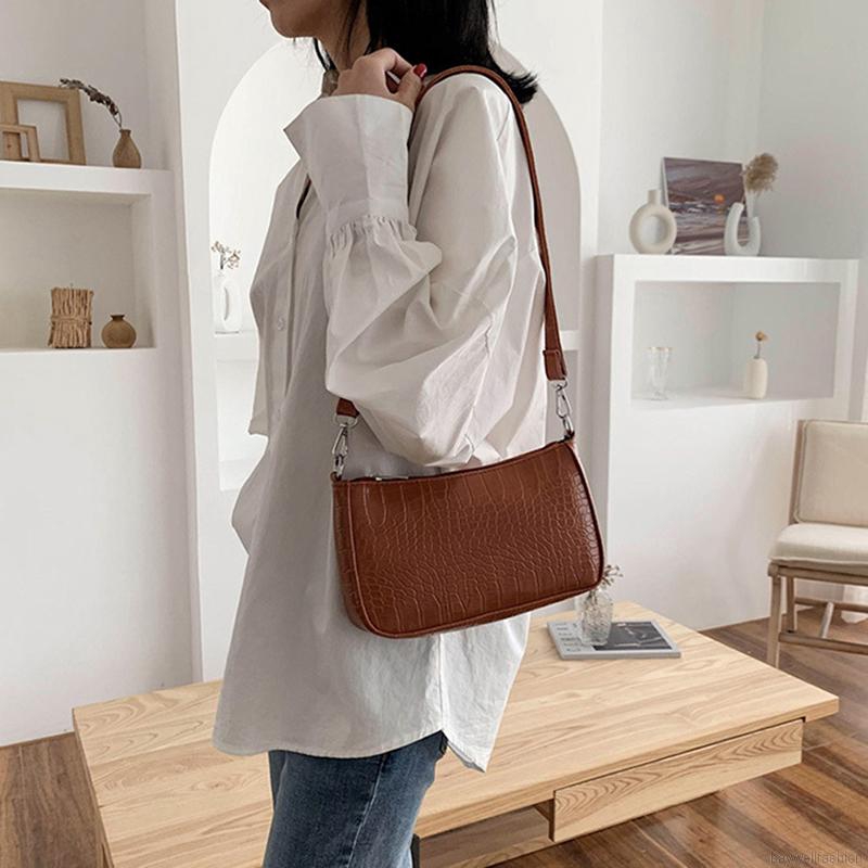 [Baywellfashion]Túi đeo vai họa tiết da cá sấu phong cách retro mới cho nữ | BigBuy360 - bigbuy360.vn
