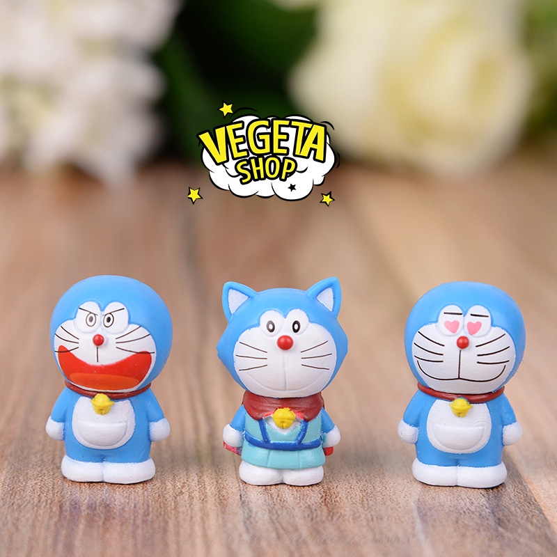 Mô hình Doraemon Doremon - Trọn bộ 8 Mô hình mô phỏng các tập truyện dài trong Doraemon - Cao 3~4cm