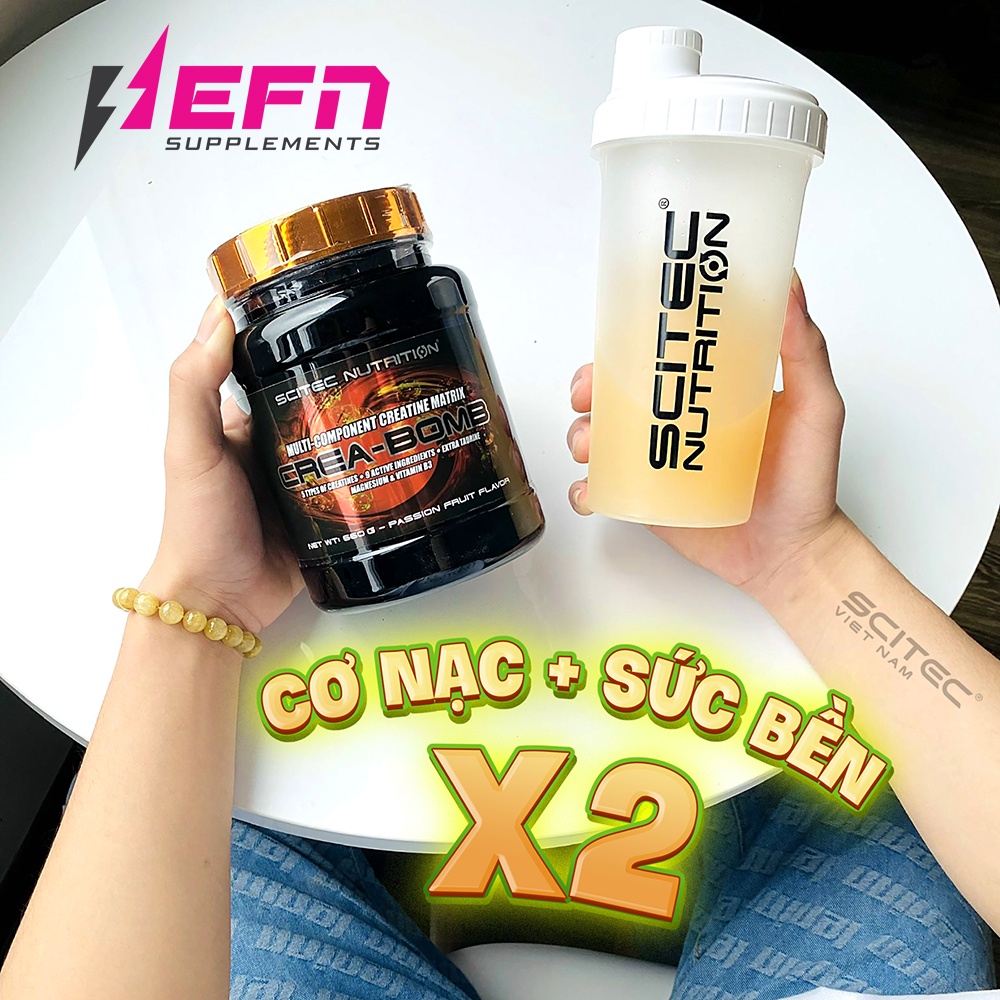 Creatine Creabomb Scitec Nutritrion Tăng Sức Mạnh Tăng Cơ Nạc SCITEC NUTRITION 660g - Chính Hãng