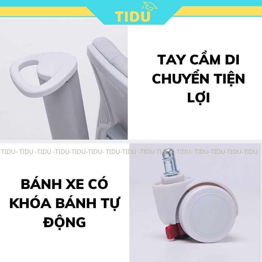 [Tặng bộ đệm ghế] Ghế chống gù chống cận Babubuo FQ1 ghế ngồi học sinh cao cấp