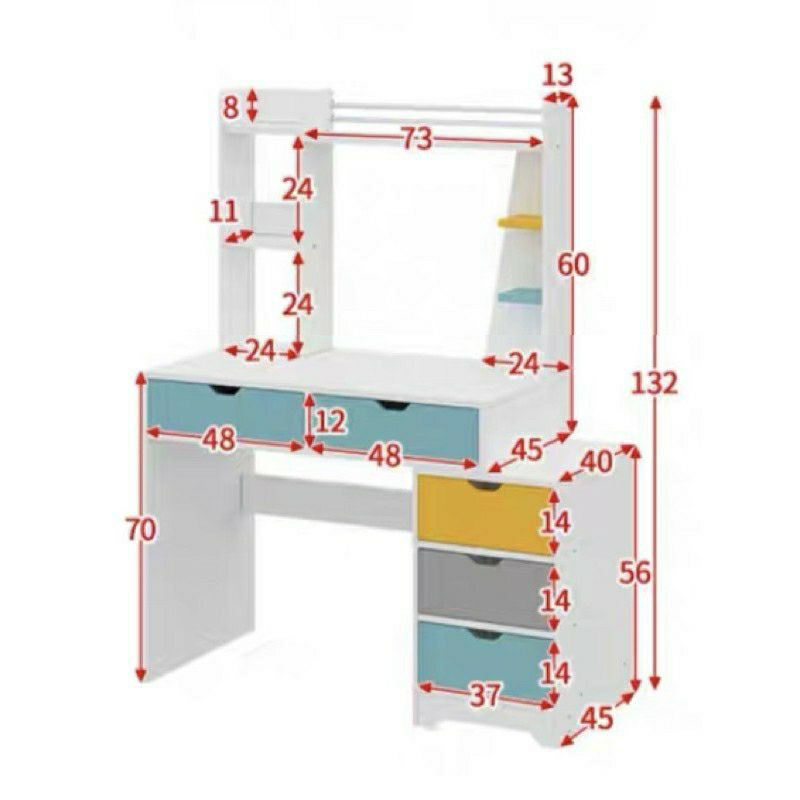 Bàn học cho bé gỗ MDF nhập khẩu sơn 2k | BigBuy360 - bigbuy360.vn