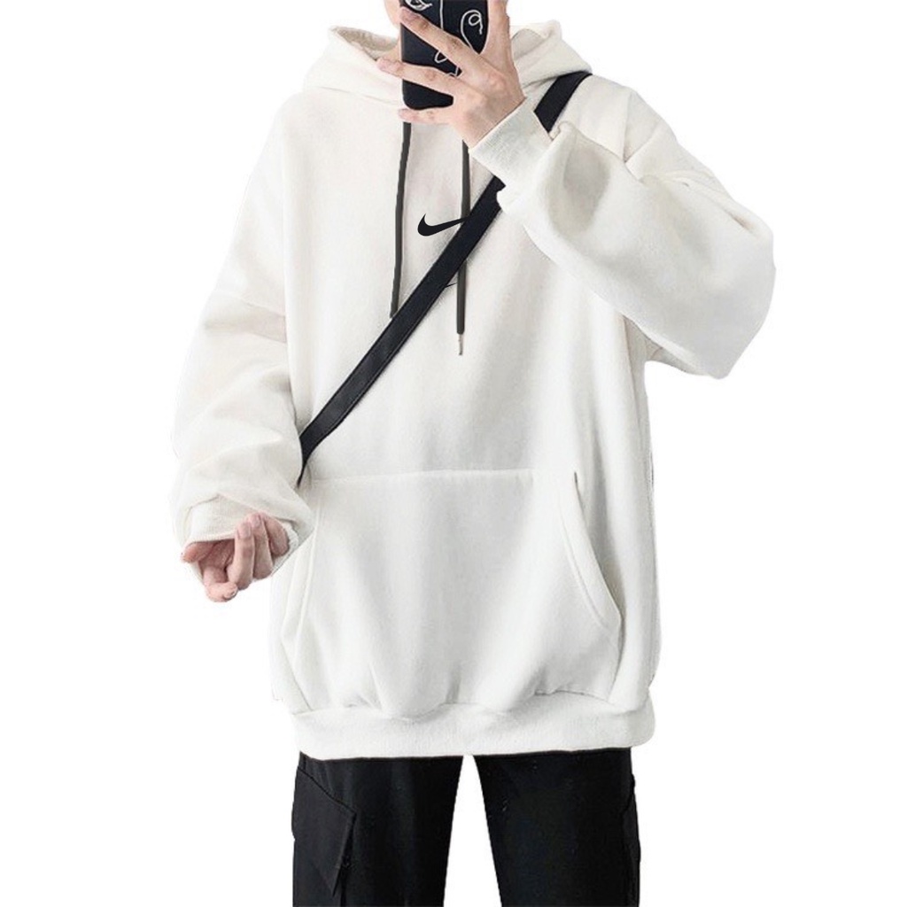 Áo hoodie nike thêu dày dặn khoác nỉ nam nữ unisex LATIZIA basic nam nữ form rộng