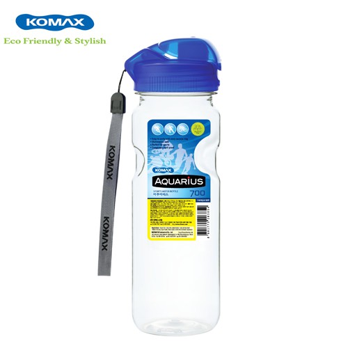 Bình nước nhựa thể thao Aquarius Komax 700ml, [Xuất Xứ KOREA]