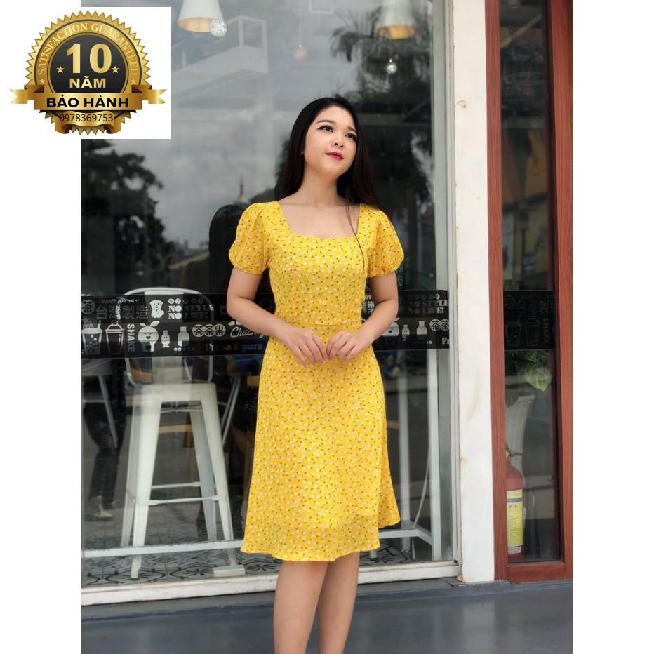 SALE - Đầm xòe voan họa tiết siêu xinh Misa Fashion MS334- Có 2 màu