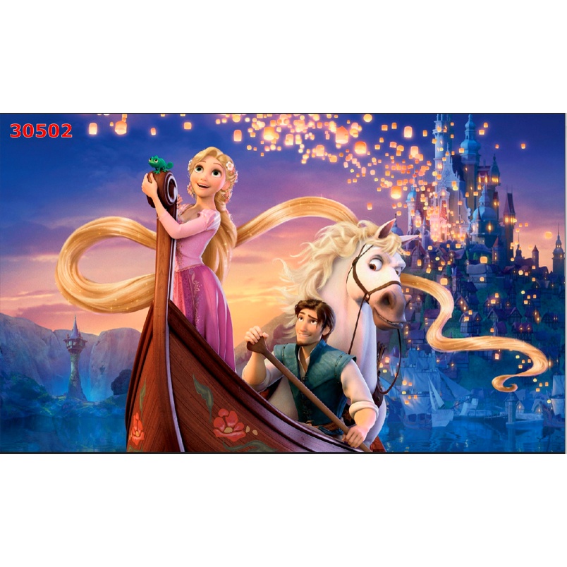 Tranh Dán Tường Trẻ Em Chủ Đề Phim Hoạt Hình NÀNG TIÊN CÁ, CÔNG CHÚA BĂNG GIÁ, BẠCH TUYẾT VÀ BẢY CHÚ LÙN