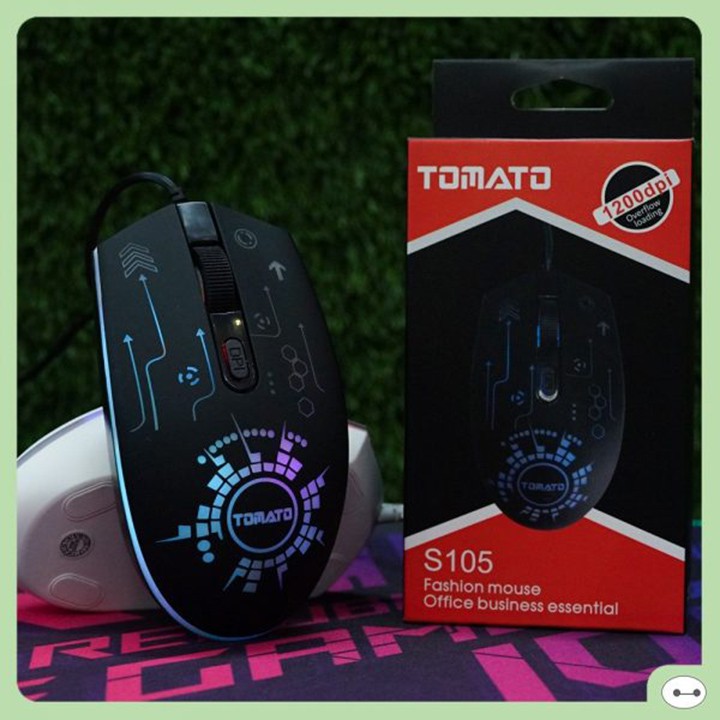 Chuột gaming led TOMATO S105 dáng gaming cực đẹp,Chuột máy tính,chuột game VDS SHOP