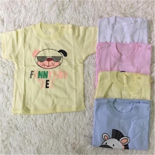 Set 5 áo cộc cài vai catter cho bé trai và gái từ 0-24 tháng