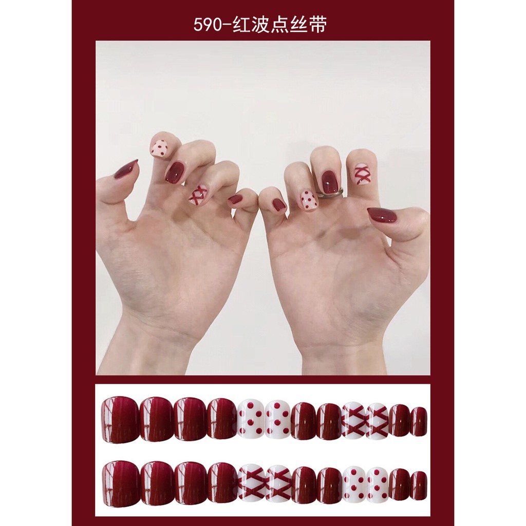 bộ 24 móng tay giả nails