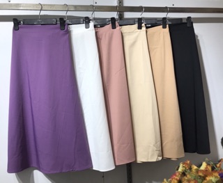 [Freeship] Chân váy dài midi lưng chun hot