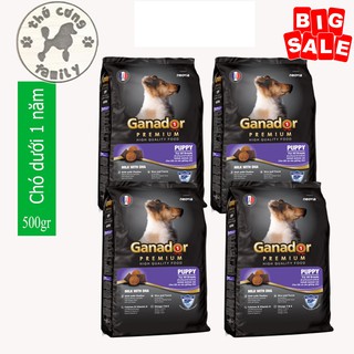 COMBO 4 túi thức ăn hạt Chó con Ganador Puppy - 400gr/ túi - Family Pets
