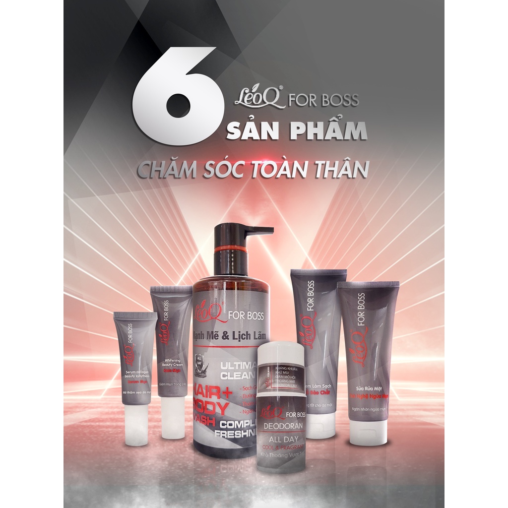 Nhập mã nhận ưu đãi ( KM sốc 30%) Bộ Mỹ Phẩm Chăm Sóc Da Leoq Forboss Dành Cho Nam