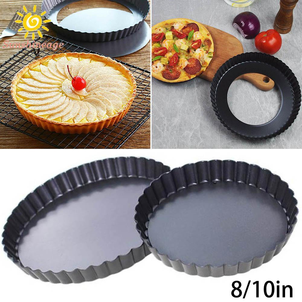 Khay Nướng Bánh Tart Bằng Thép Carbon Chống Dính Có Thể Tháo Rời