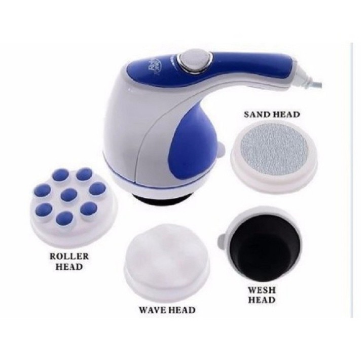 [FLASH SALE] Máy Massage Toàn Thân-Máy Đánh Tan Mỡ Bụng Cầm Tay Relax & Spin Tone 5 Đầu