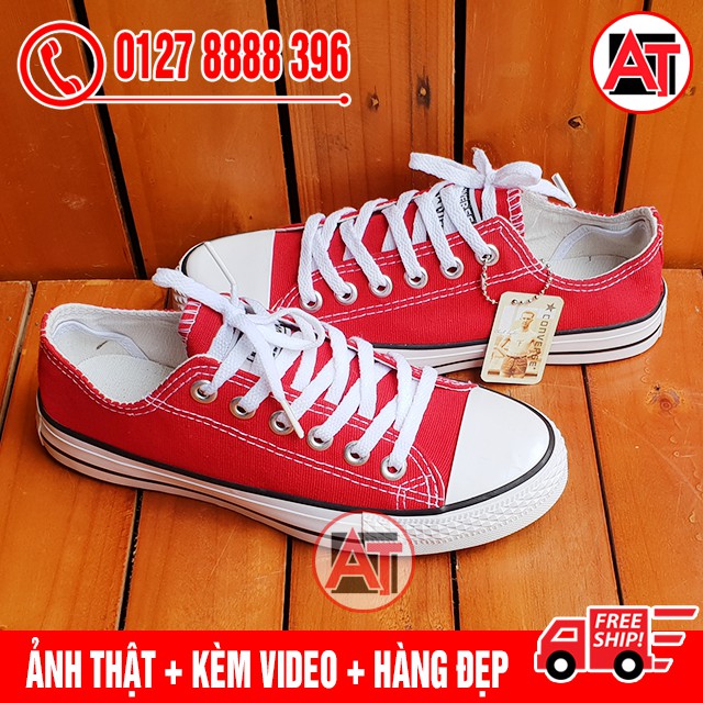 [FLASH SALE] Giày Thể Thao CV Classic Đỏ Tươi Nam Nữ | BigBuy360 - bigbuy360.vn