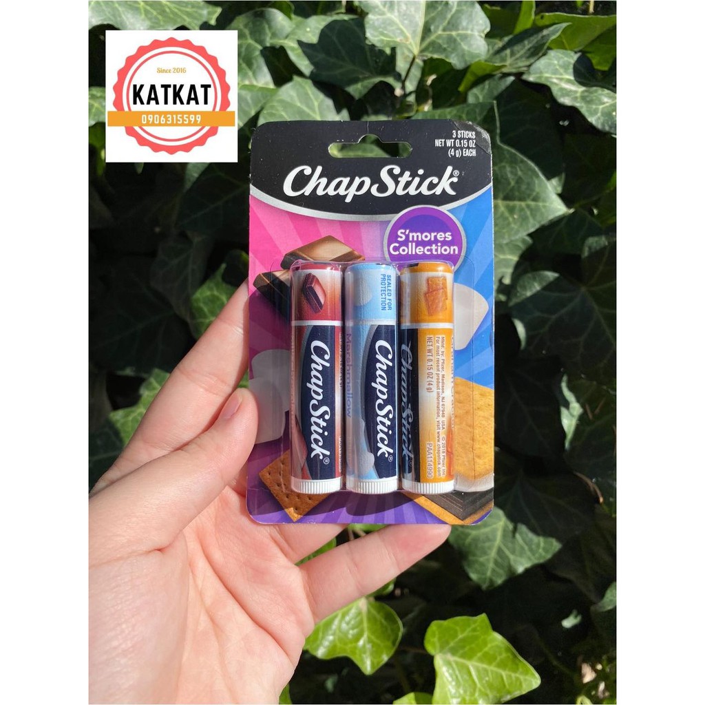 Son Dưỡng Môi hãng Chapstick Kẹo Bông Gòn Nướng