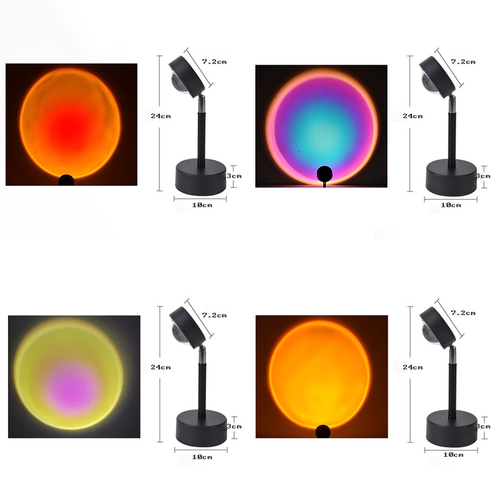 Đèn hoàng hôn RGB 16 màu khác nhaucó điều khiển kèm theo chuyển chụp ảnh quay video livestream