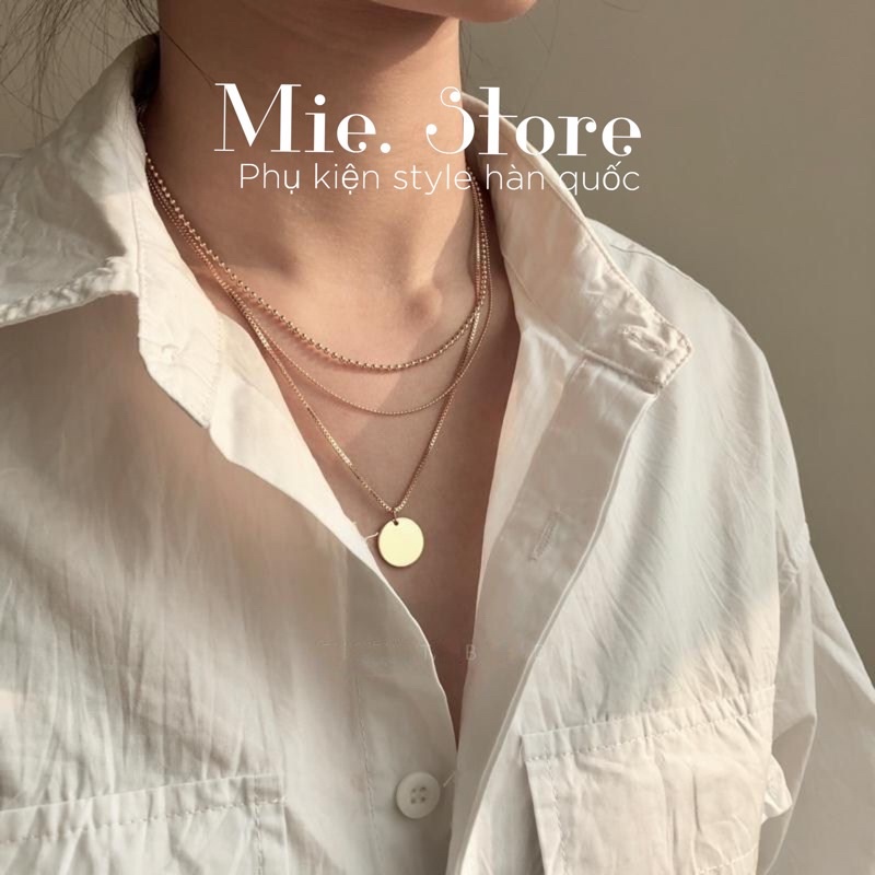 Vòng cổ layer ba lớp, layerng necklace Mie.Store