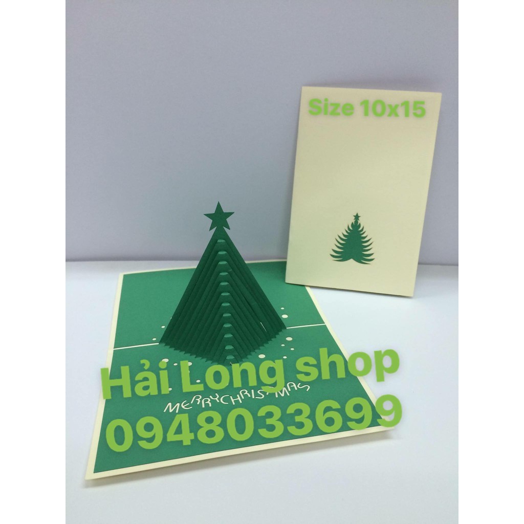 Cây Thông 8 - Noel  - Thiệp 3D | BigBuy360 - bigbuy360.vn