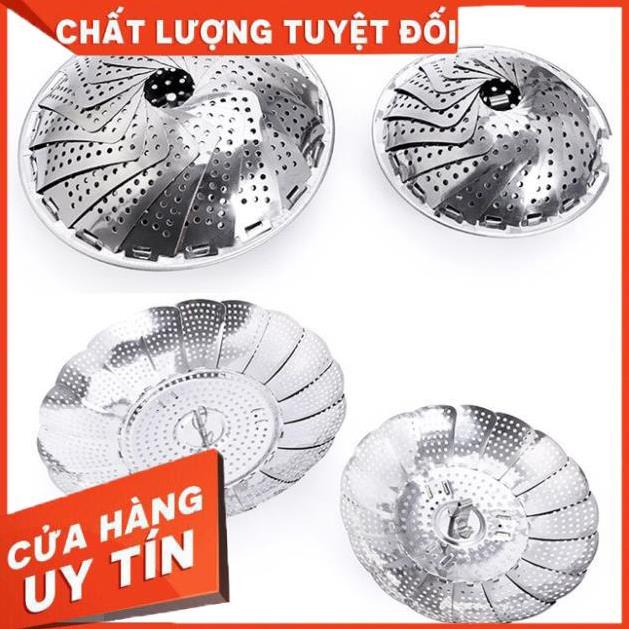 [ Bán Lẻ Giá Sỉ ] Vỉ Hấp Thực Phẩm, Đồ Xôi, Hấp Bánh Inox Cánh Xèo, Gấp Gọn Đa Năng Tiện Dụng Cho Căn Bếp Nhà Bạn