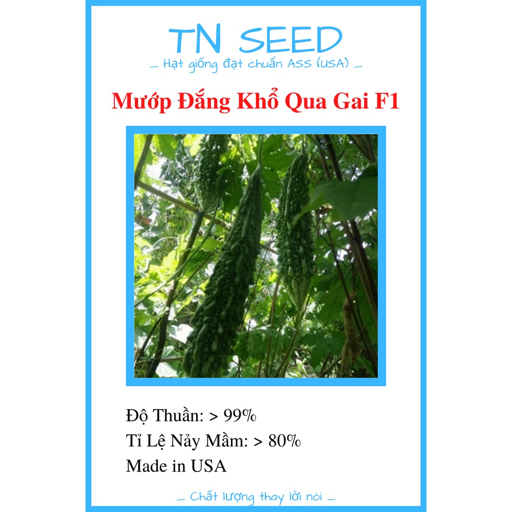 Hạt Giống Mướp Đắng Khổ Qua Gai F1 [Gói 1g]