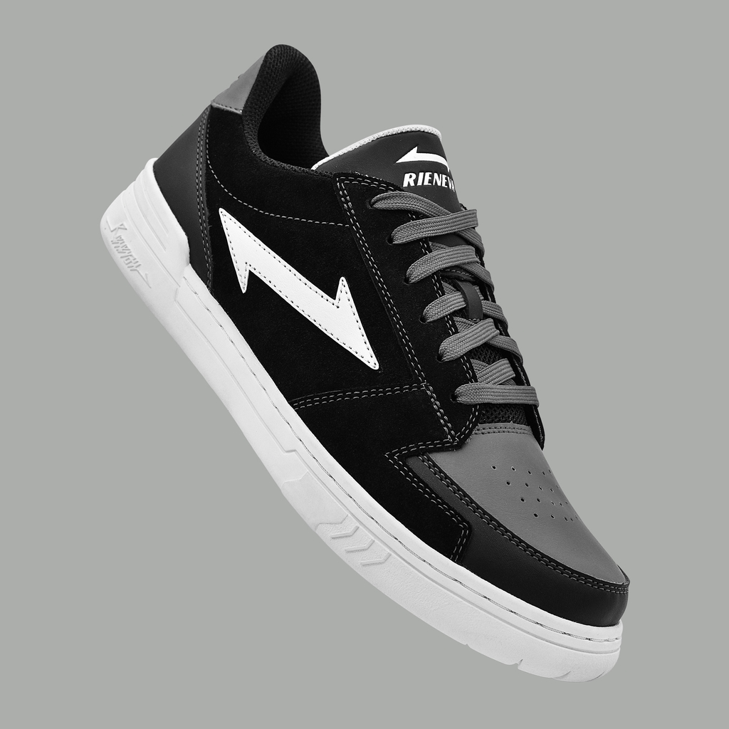 [Mã FAGREEN245 giảm tới 30K đơn 99K] Giày Sneaker RieNevan - RN541 [phối màu Đen - Xám - Trắng] | BigBuy360 - bigbuy360.vn