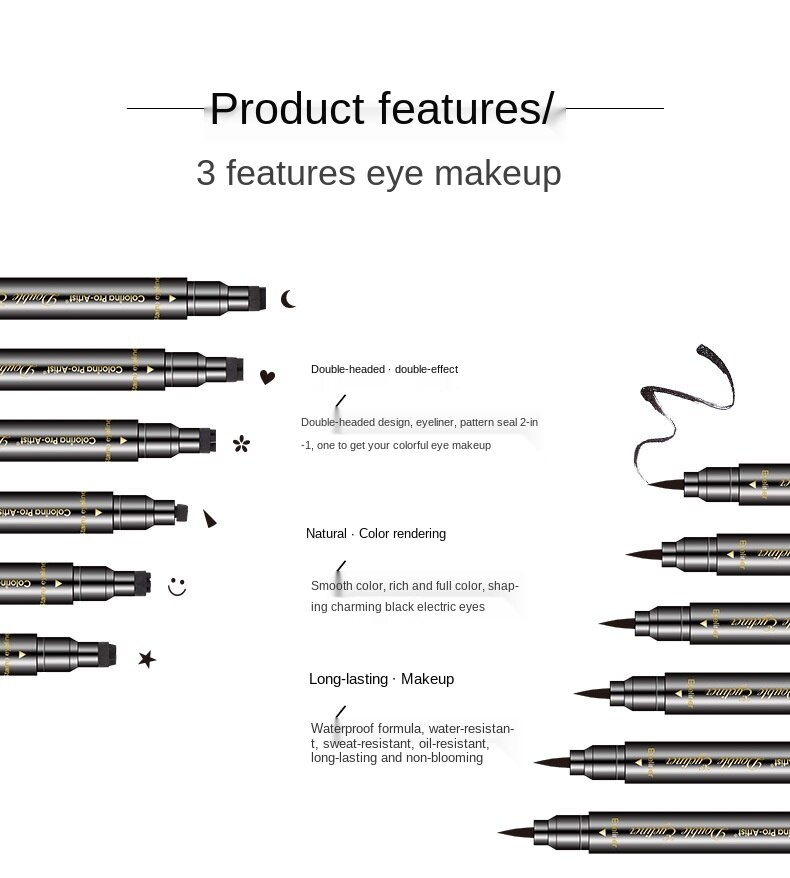 [Hàng mới về] Bút Kẻ Mắt Màu Đen Chống Thấm Nước Chống Dầu Không Dễ Phai | BigBuy360 - bigbuy360.vn