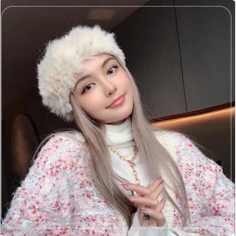 Mũ lông lông nữa đầu