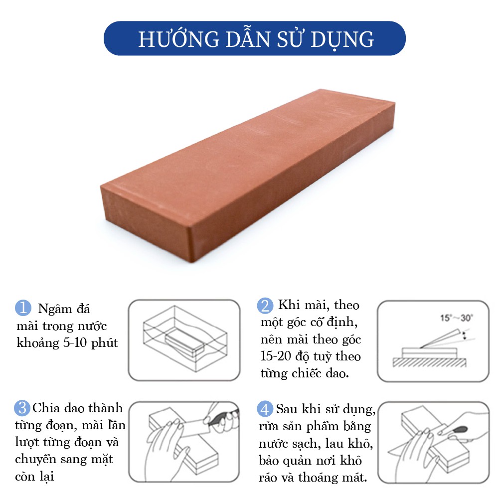 Đá mài trung Naniwa Nhật Bản #1000 DELUX E 510
