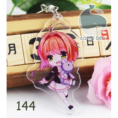 [SALE GIÁ XƯỞNG] Móc khóa Card Captor Sakura Thẻ bài pha lê Syaoran Tomoyo Yue hàng loại 1 móc khóa manga anime