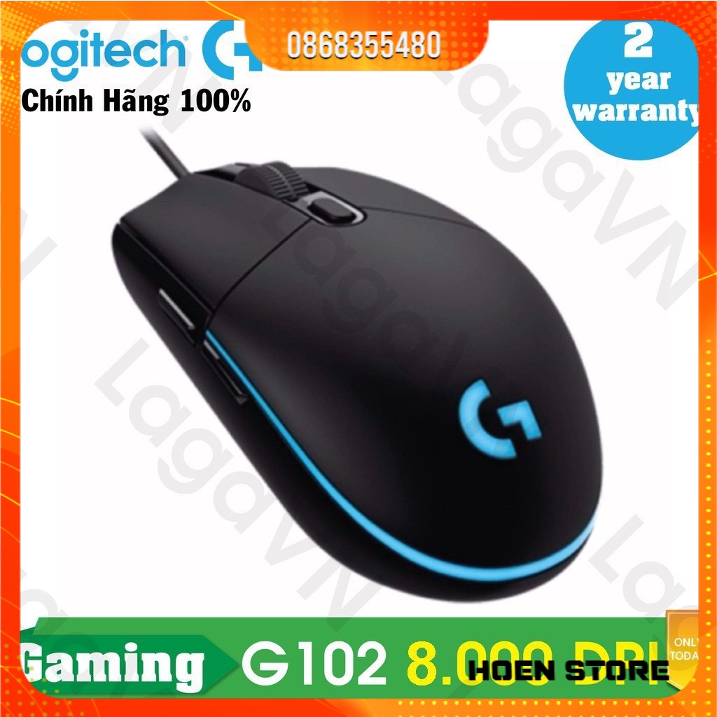 Chuột Chơi Game Có Dây Logitech G102 , G103 8000DPI - Bảo hành Digital World