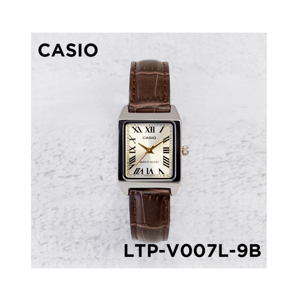 Đồng hồ nữ dây da Casio Anh Khuê LTP-V007L-9BUDF