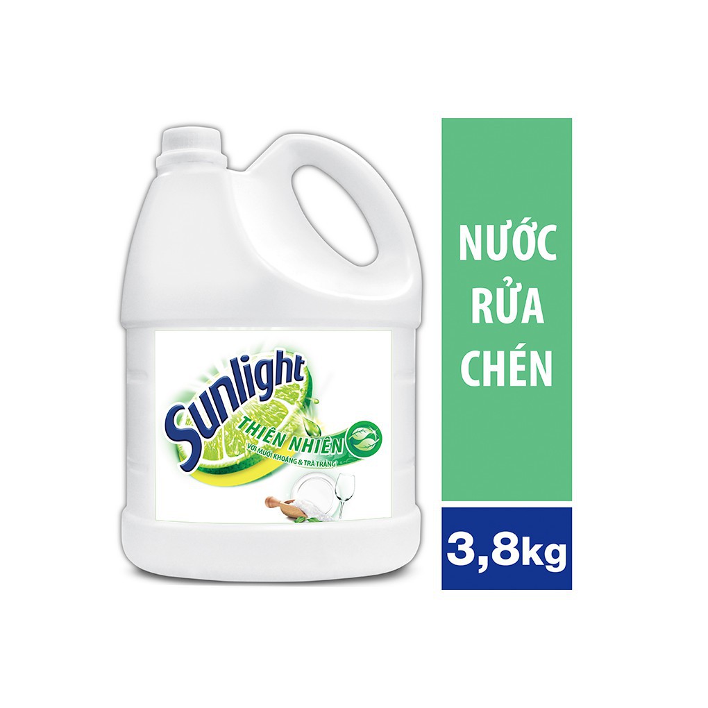 Nước rửa chén Sunlight Thiên nhiên can 3,8kg