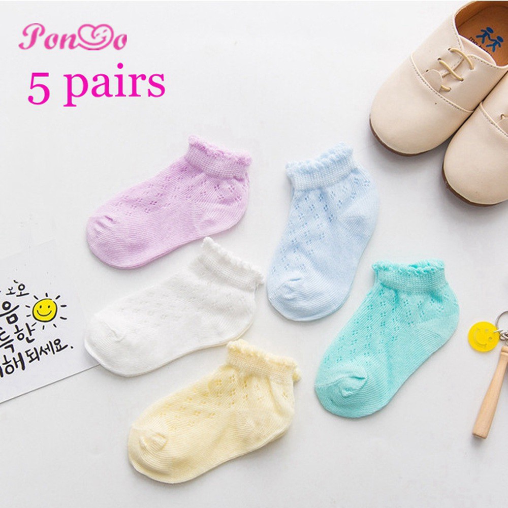 Bộ 5 Đôi Vớ Cotton Mềm Mại Cho Bé (0-5 Tuổi)