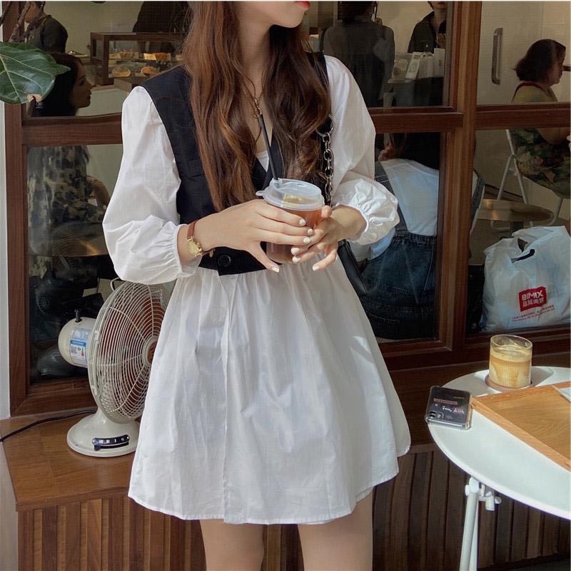 Váy babydoll cổ V Quảng Châu CHANREEN