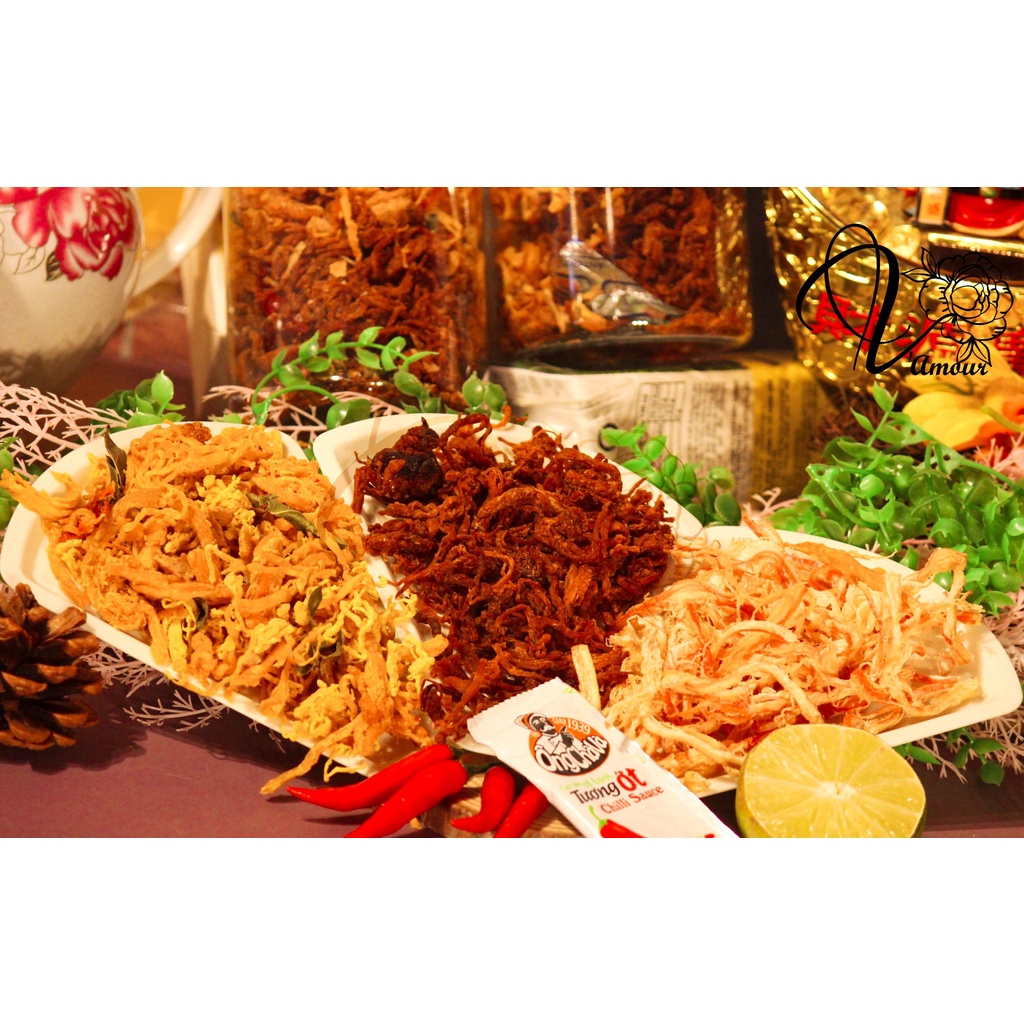 Khô mix 3 vị heo, gà, mực 300gr | BigBuy360 - bigbuy360.vn