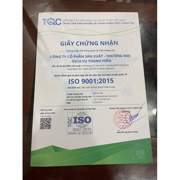 Hộp10 cái Khẩu Trang Cao Cấp  N95 Thành Đạt pro 5 lớp kháng khuẩn. Kiểm định đầy đ