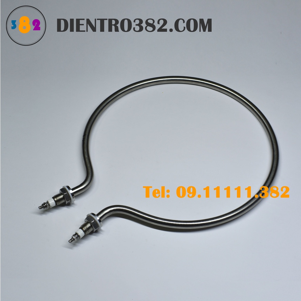 Thanh nhiệt vòng tròn công suất 3kw, 4kw, 5kw, 6kw inox 304, mây so điện vòng tròn đun nước - Điện trở 382