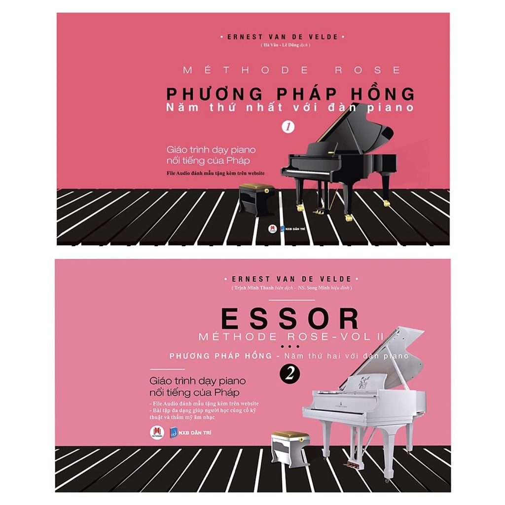 Combo Sách - Giáo Trình Dạy Piano Nổi Tiếng Của Pháp (Bộ 2 Tập)