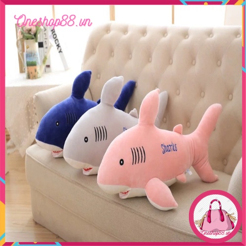 Gấu Bông gối ôm Cá Mập Baby Shark 50cm - Thú nhồi bông cao cấp-Oneshop88.vn