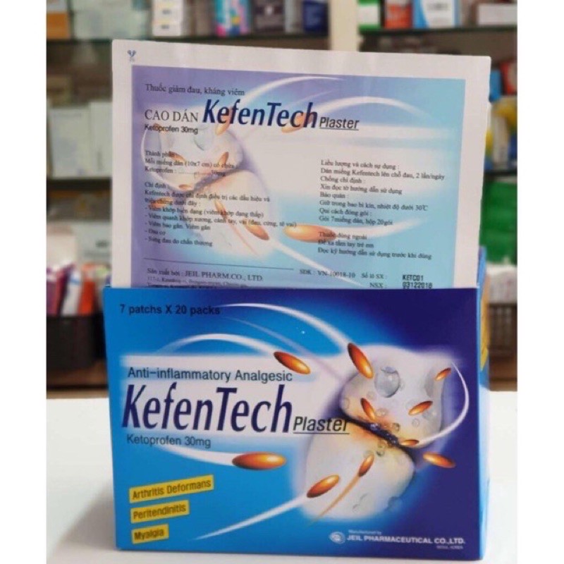 Cao dán giảm đau kefentech
