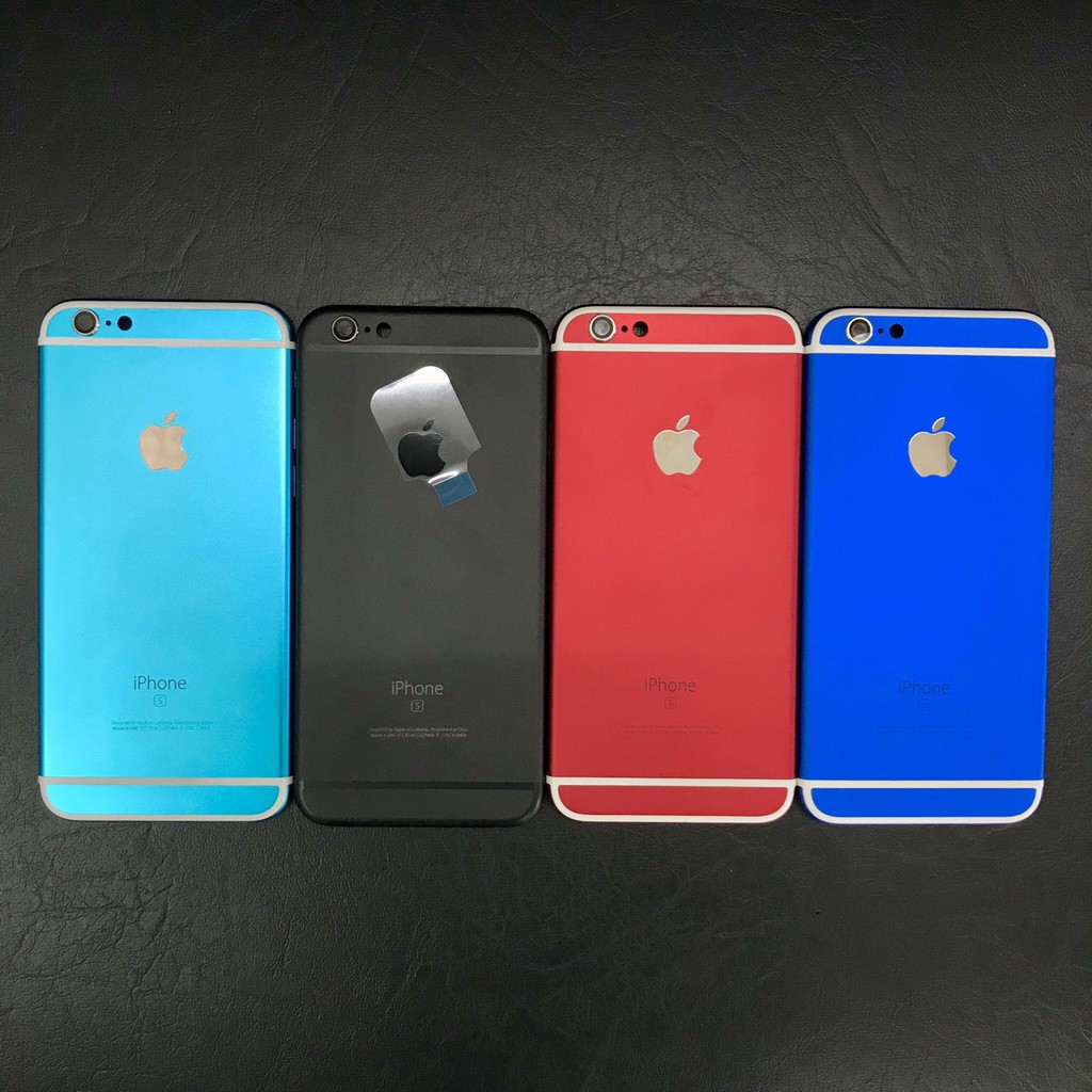 Vỏ iPhone 6S màu xanh dương, khắc imei hoặc form 6S theo yêu cầu