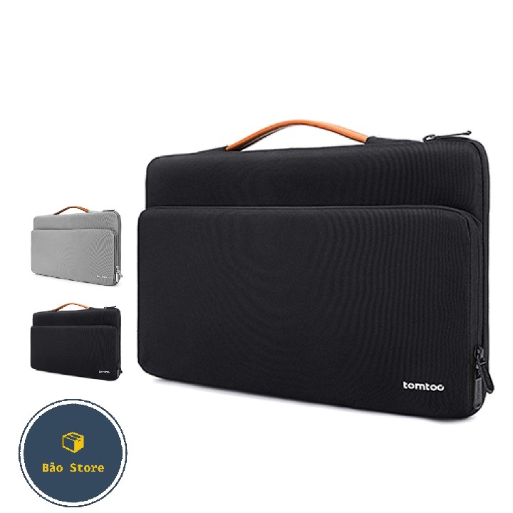 Túi Xách Chống Sốc Laptop/Macbook [ FREESHIP] TÚI XÁCH CHỐNG SỐC TOMTOC BRIEFCASE -SLIVER (T082) | BigBuy360 - bigbuy360.vn